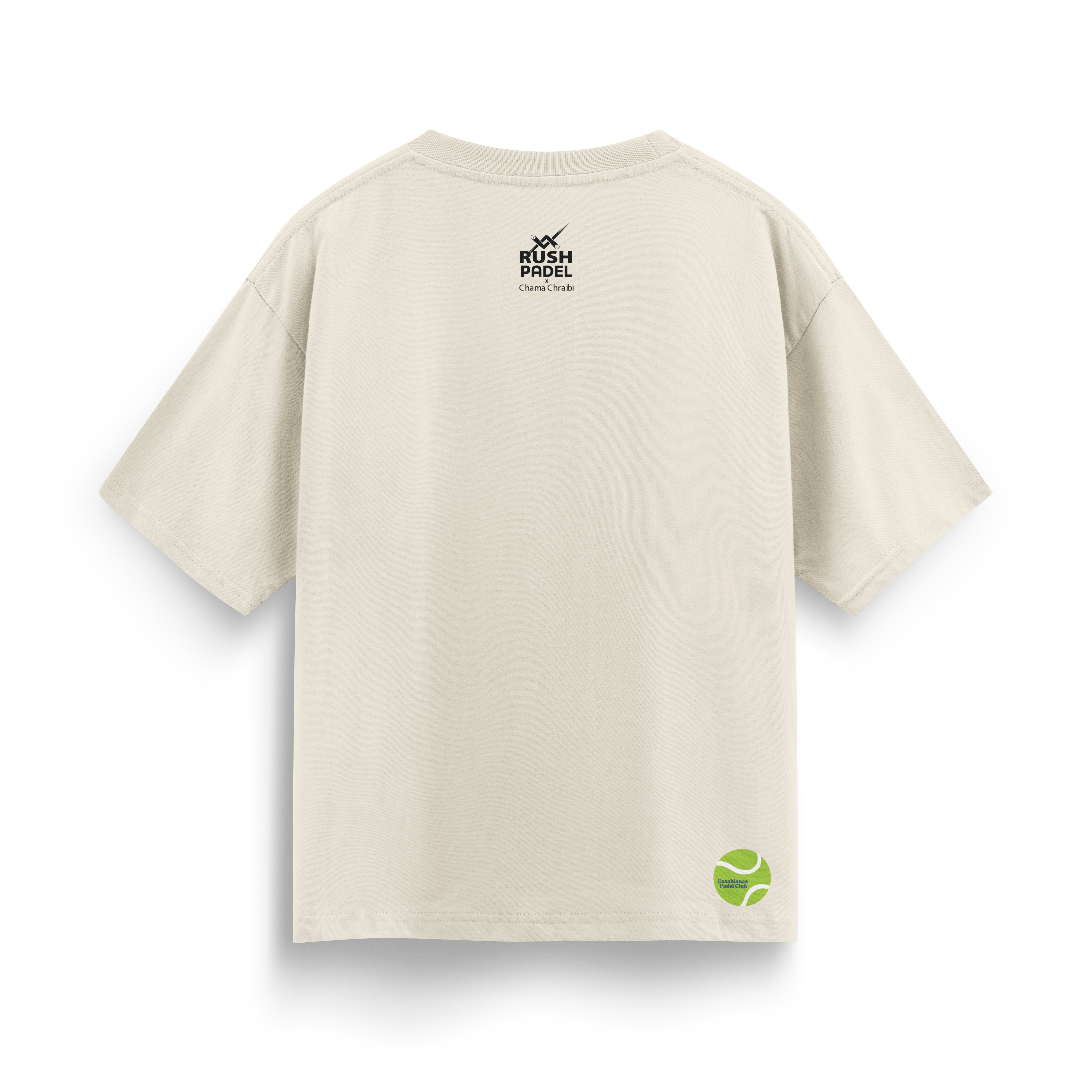 “Padel Casa” Tee – Oversized Off-White